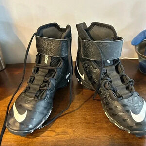Nike Force Savage 2 Shark Mens Football Cleat Aq7722-001 Sz 9.5 Black Fast Flex.